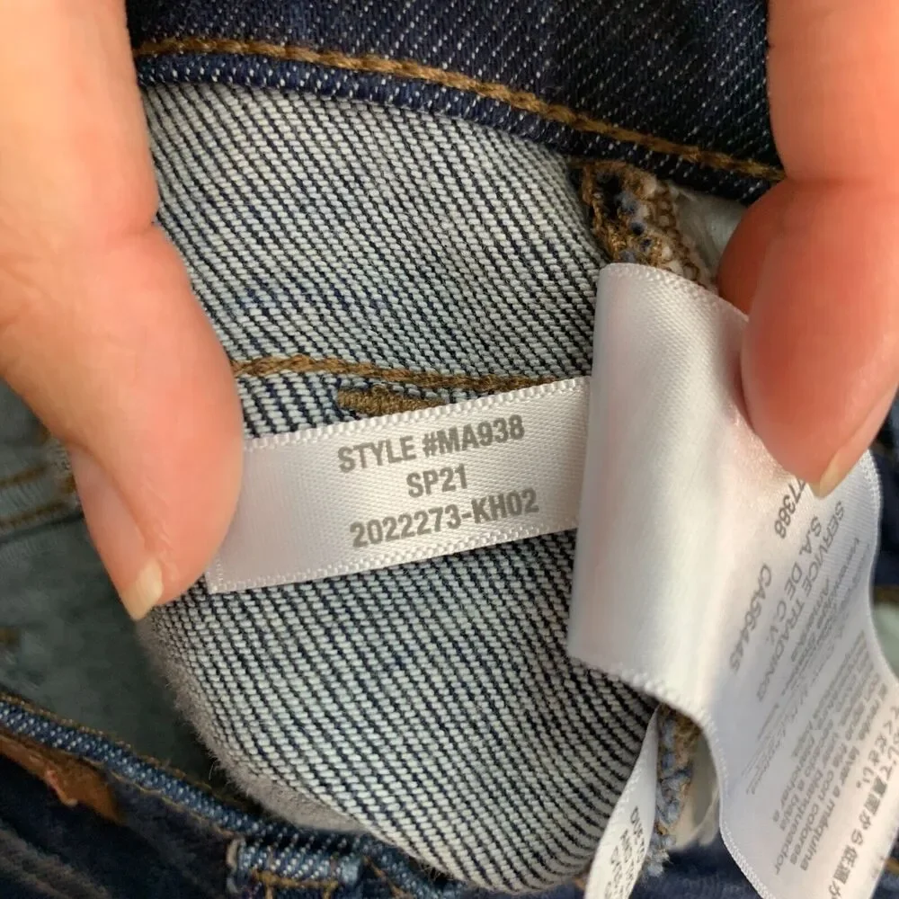 Madewell Jeans Womens 25 Orland Wash Denim Stretch Tencel Blend Mid Rise Skinny